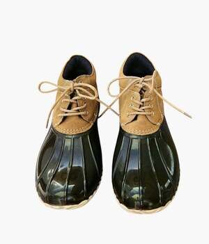 Tommy Hilfiger T-WHEAT-T Duck Rain Shoes Women's 8M Brown Tan Lace Up